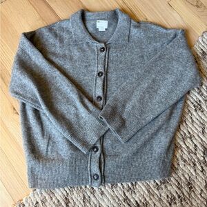 ASOS Gray Button-Up Cardigan